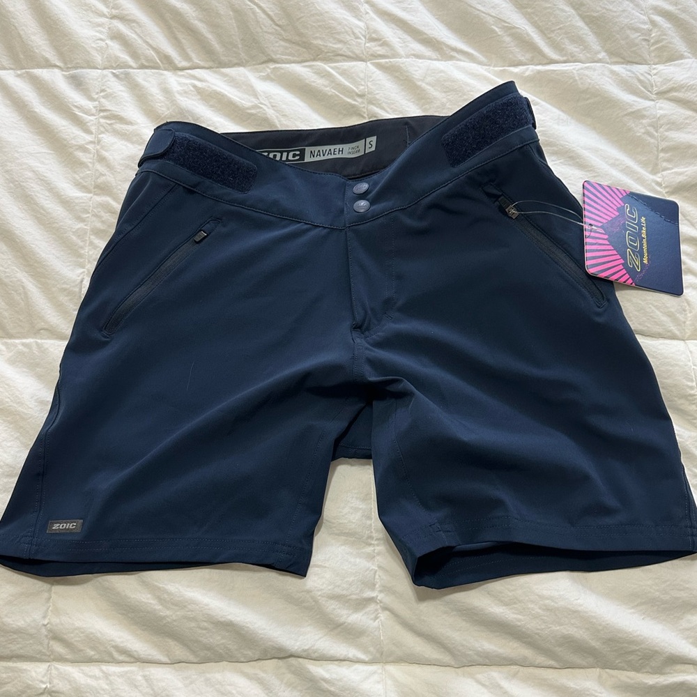 Navaeh Zoic Shorts Women’s Small 7 inch Inseam Navy Blue Cycling Shorts NWT Hike